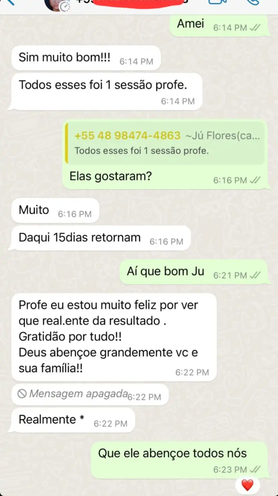 Depoimento aluna 2